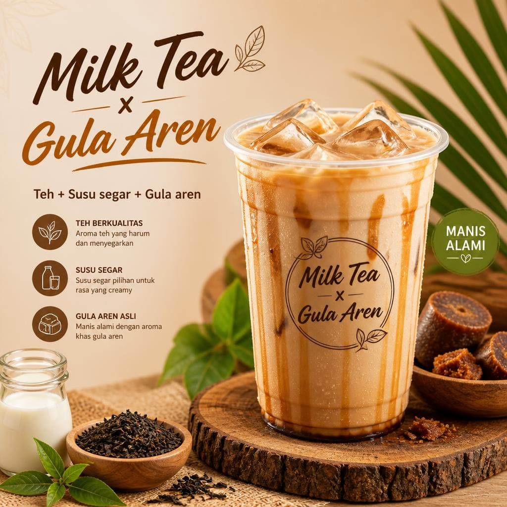 Milk Tea x Gula Aren dari Kopi Kisah Kita